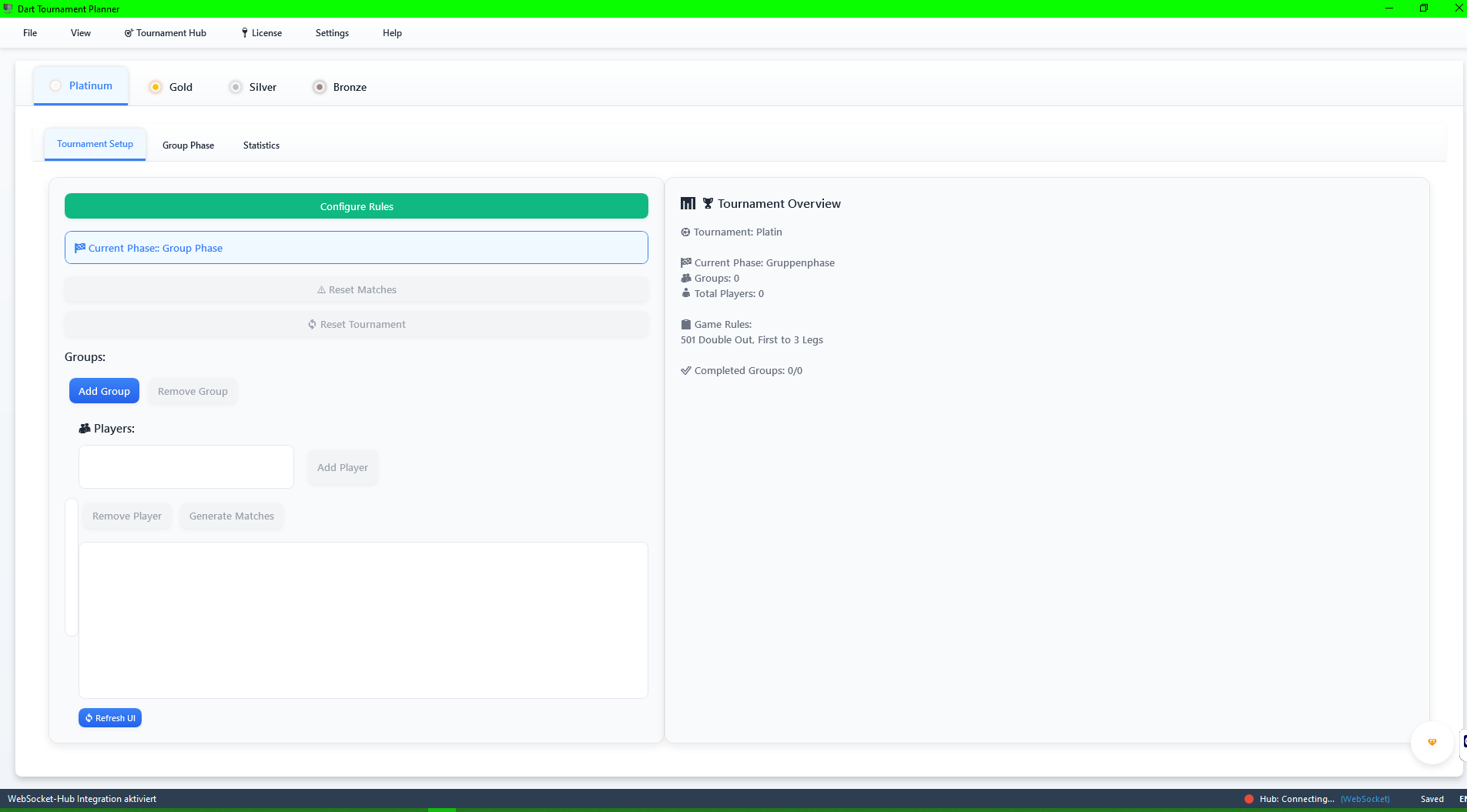 Dart Tournament Planner - Professional Tournament Management Software