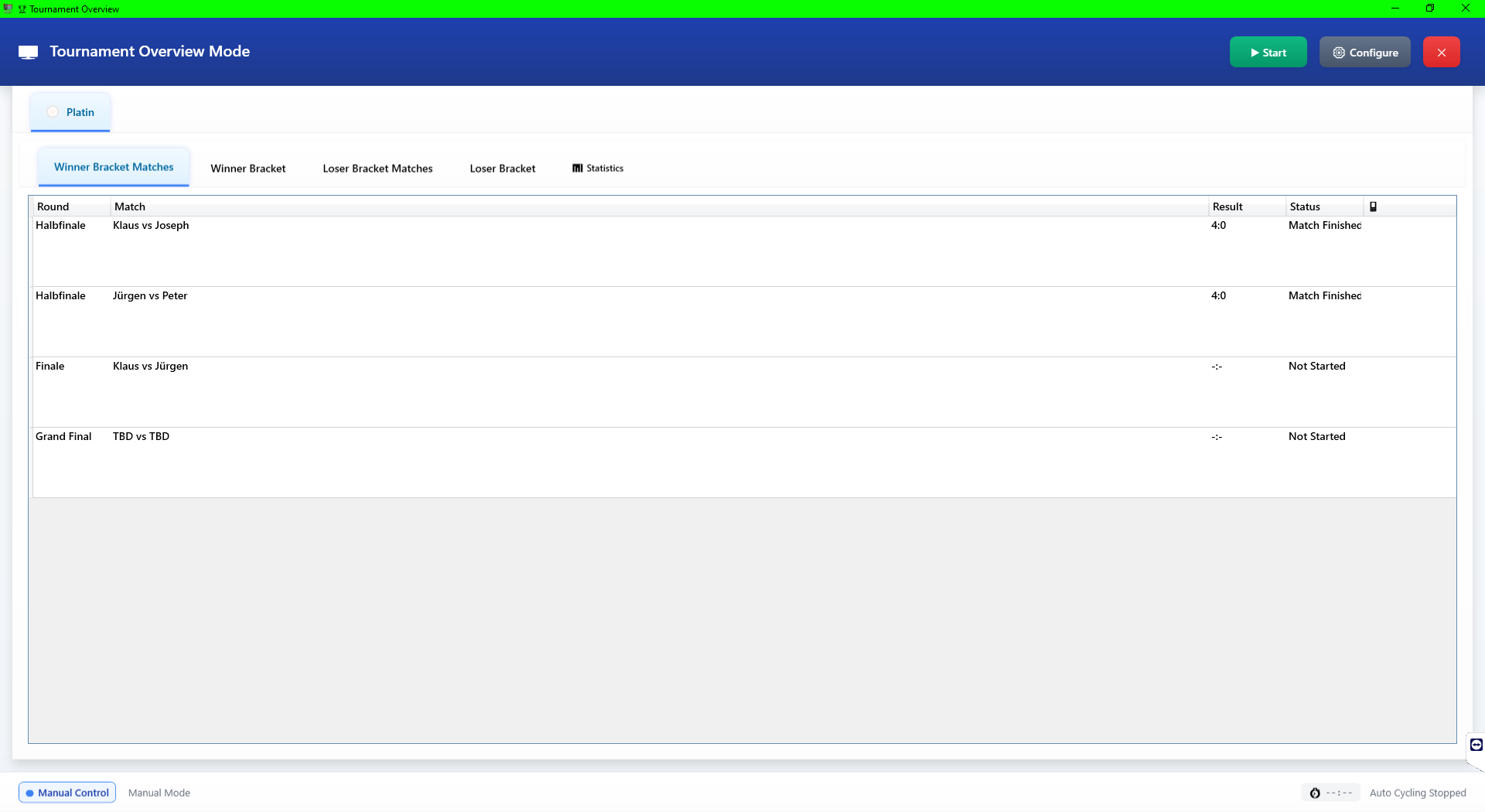 Dart Tournament Planner - Professional Tournament Management Software